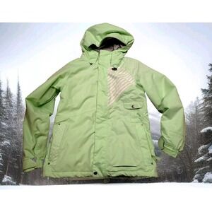 Volcom Snowboard Jacket Womens Small Mint Green Excellent Thermonite Insulated